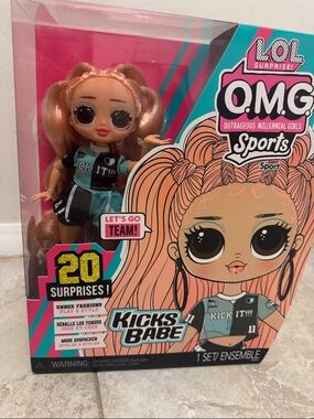 L.O.L. Surprise! OMG Kicks Babe Doll - Pink & Teal Accents
